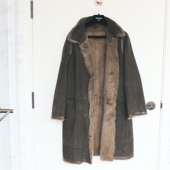 Yves Salomon *Reversible* Sheared Mink/Suede Coat, size 38. *Worn twice* - Picture 2 of 16